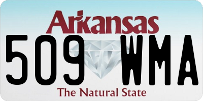 AR license plate 509WMA