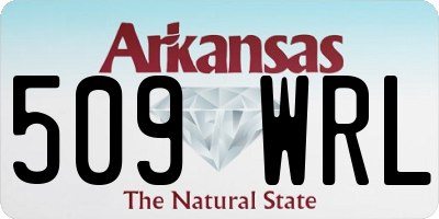 AR license plate 509WRL
