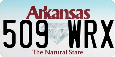 AR license plate 509WRX