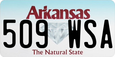 AR license plate 509WSA