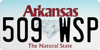 AR license plate 509WSP