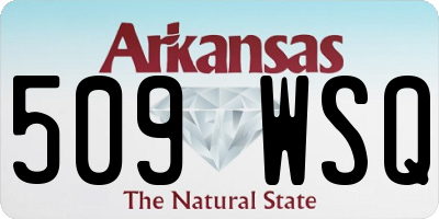 AR license plate 509WSQ