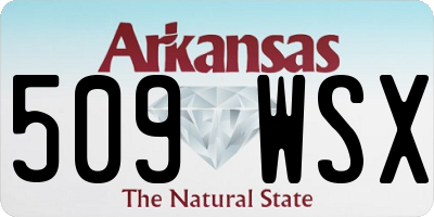 AR license plate 509WSX