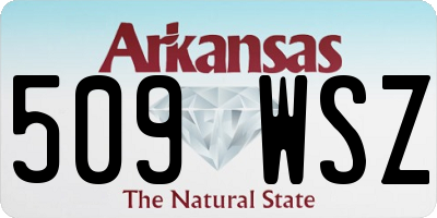 AR license plate 509WSZ
