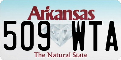 AR license plate 509WTA