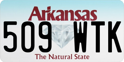 AR license plate 509WTK