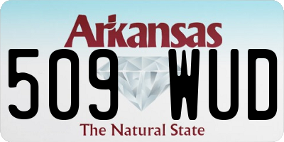 AR license plate 509WUD