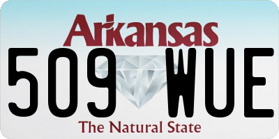 AR license plate 509WUE