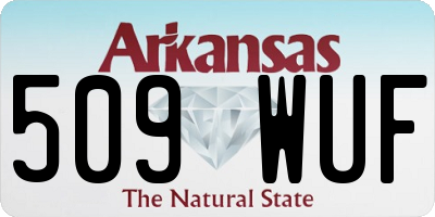AR license plate 509WUF