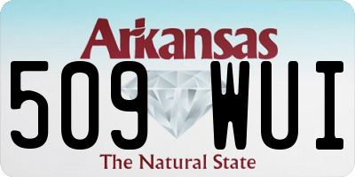 AR license plate 509WUI