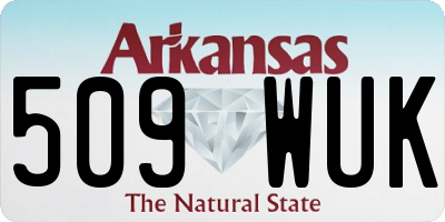 AR license plate 509WUK