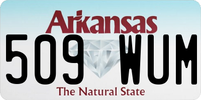 AR license plate 509WUM