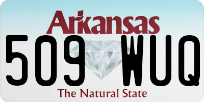 AR license plate 509WUQ