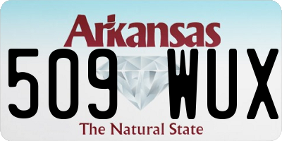AR license plate 509WUX