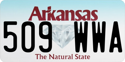 AR license plate 509WWA