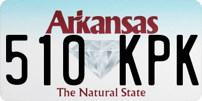 AR license plate 510KPK