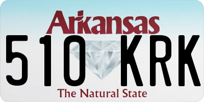 AR license plate 510KRK