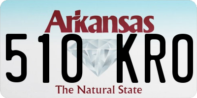 AR license plate 510KRO