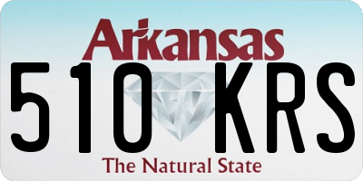 AR license plate 510KRS