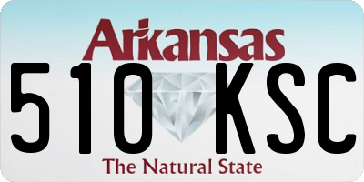 AR license plate 510KSC