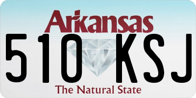 AR license plate 510KSJ