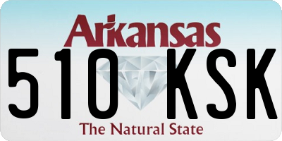 AR license plate 510KSK