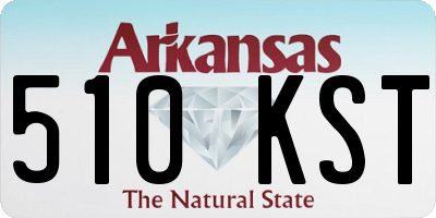 AR license plate 510KST
