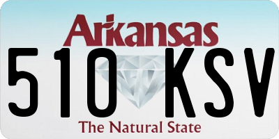 AR license plate 510KSV