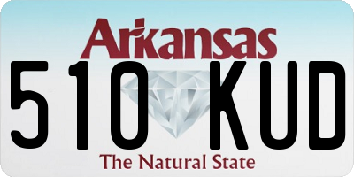 AR license plate 510KUD