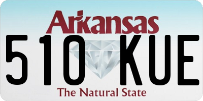 AR license plate 510KUE