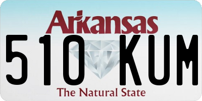 AR license plate 510KUM