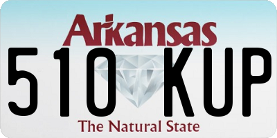 AR license plate 510KUP