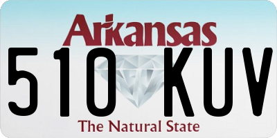 AR license plate 510KUV