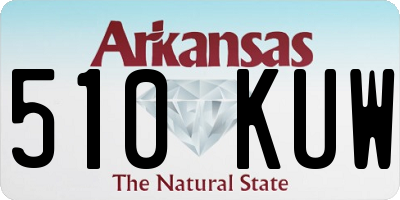 AR license plate 510KUW