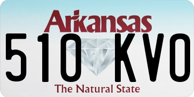 AR license plate 510KVO