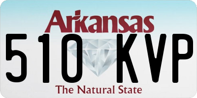 AR license plate 510KVP