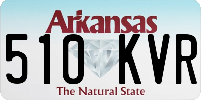 AR license plate 510KVR