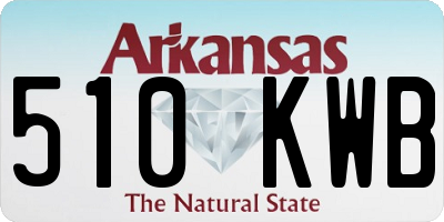 AR license plate 510KWB