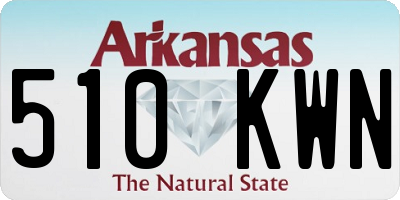 AR license plate 510KWN