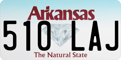 AR license plate 510LAJ