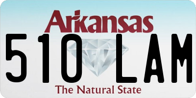 AR license plate 510LAM