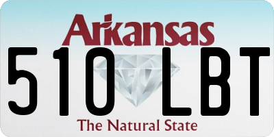 AR license plate 510LBT