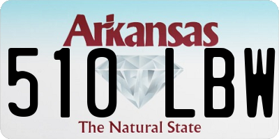 AR license plate 510LBW