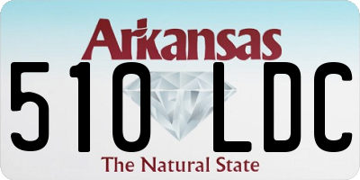 AR license plate 510LDC