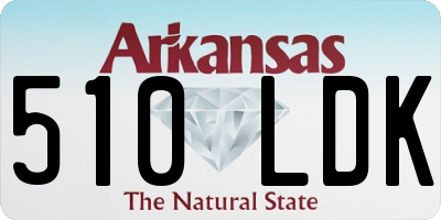 AR license plate 510LDK