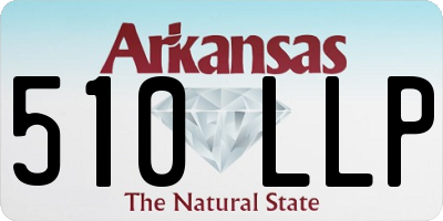AR license plate 510LLP
