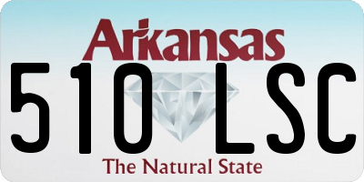 AR license plate 510LSC