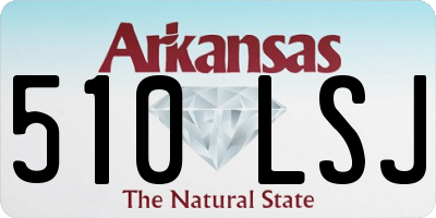 AR license plate 510LSJ
