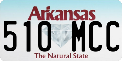 AR license plate 510MCC