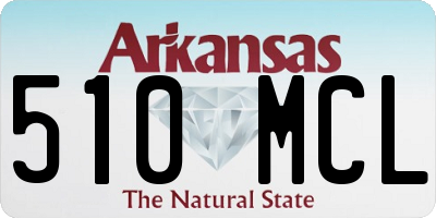 AR license plate 510MCL